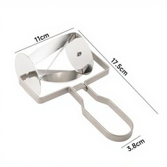 Dough Cutter Triangular Shape Stainless Steel for Cutting Dough Sheets