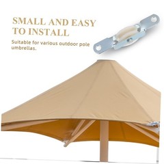 Patio Umbrella Repair Kit 4-Pack Sliding Rope Pulley Bracket Parts for Outdoo…