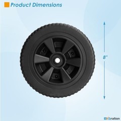 8 Inch G210-0018-W1 Grill Wheels for Charbroil Various 8-inch for Charbroil