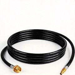 15FT Quick Connect Propane Hose RV BBQ Grill Hose 1/4″ Plug to 1lb Tank