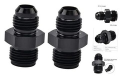 6AN Male to 5/8 x 18 Inverted Flare Thread Fitting AN6 to 5/8 x 18 Inverted