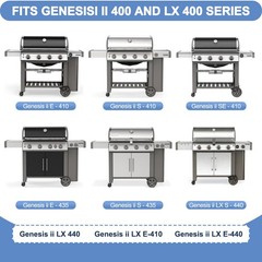 66089 66097 Grill Grates for Weber Genesis II E-410 E-435 S-435 18.75×11.12″
