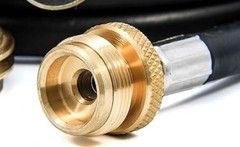 NEW Olympian 3 Port propane tee with 12 ft hose