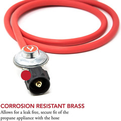 Gas One 2102 Nuevo Y Mejorado Regulador De Propano De Baja Presi�N De 6 Pies Y