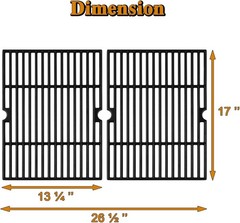Enhance Grill Flavor: Cast Iron Grates Replacement for Nexgrill & Charbroil
