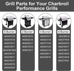 All-in-One Charbroil Gas Grill Parts Kit – Burner Tubes, Heat Plates & More