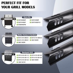 Grill Grease Tray Replacement Parts for Dyna 5Pcs Heat Plates(PS) + Drip Pan