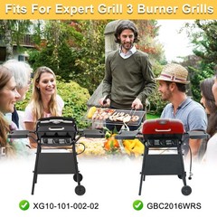 3-Burner Grill Replacement Kit for Expert Grill XG10-101-002-02 Burner Tubes