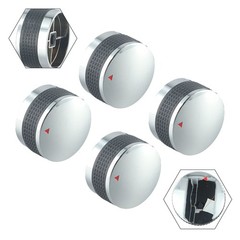 4xGas Grill Control Knobs Replacement Fits BBQ Gas Grills For Oven, Stove Round