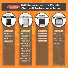 Charbroil Performance 6 Burner Grill Replacement Parts – Durable Stainless Steel