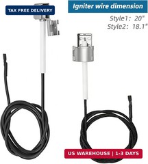 Grill Igniter Kit Replacement Parts – for Charbroil, Expert Grill, Dyna Glo, Ken