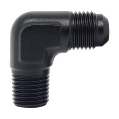 6AN Male Flare to 1/4 NPT Pipe Fitting Adapter Union 6AN to 1/4 90 Degree
