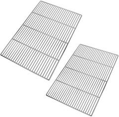 2 Pack Stainless Steel BBQ Grill Grates Replacement 20 13/16 x 12 7/8 Mesh