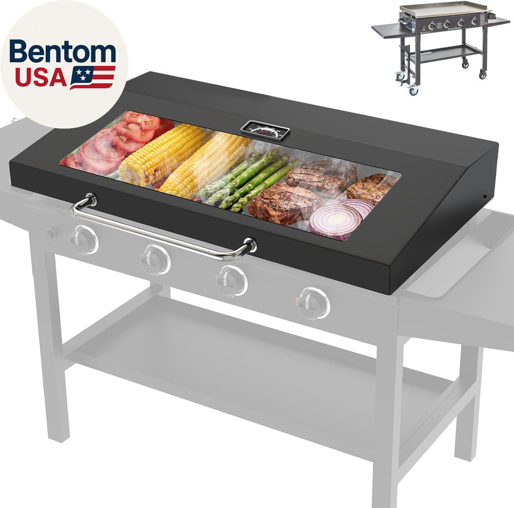 Upgrade Hinged Lid for Blackstone 36″ Omnivore Griddle Hood,5856 Visualized Temp
