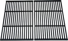Grill Grates BBQ Grate Grid 19×25″ 2pcs Porcelain Coated Cast Iron Replacement