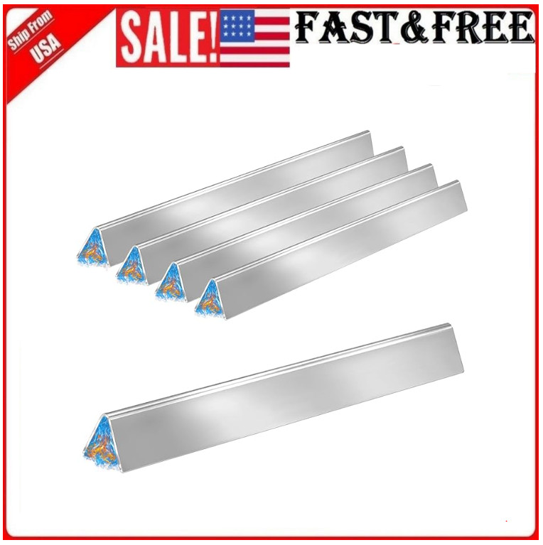 5-Pack Stainless Steel -24.5 inch Grill Parts Replacement for Weber Genesis 300