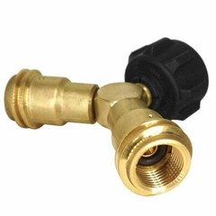 2 Way Splitter Propane Gas Connector, Tee Adapter for 20lb Propane Tank Cylinder