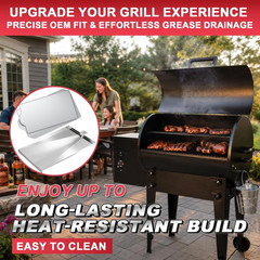 SUB025 Drip Tray with BAC408 Drip Pan Liner for Traeger Tailgater 20 Bronson 20