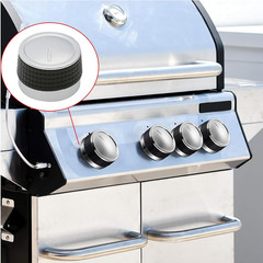 Universal Gas Grill Control Knobs Chrome D Shaft BBQ Burner Replacement 2 Pack
