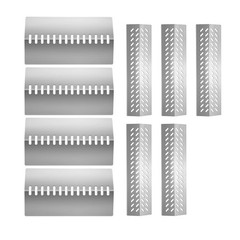 Grill Heat Plates Flame Tamer BBQ Gas Grill Parts for Bull 16521 16631, 16670…