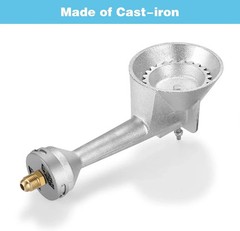 High Pressure Cast-Iron Propane Burner Head, Propane Cooking Burner with 20 PSI