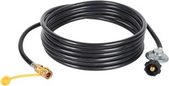 12 FT Propane Hose with Regulator -3/8 Quick Connect Disconnect Replacement for