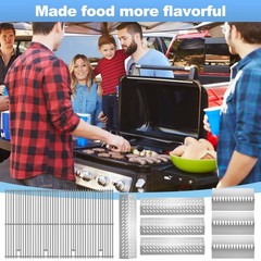 Htanch 19.25“ Cooking Grid Grates with Heat Shields Replacement for Bull 1824…