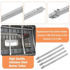 Grill Replacement Parts for Genesis II E-410, S-410, LX E-440, Flavorizer Bars &
