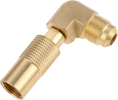 Aupoko Propane Elbow Adapter for Blackstone, Brass RV Gas Connector 3/8″ Male Lo