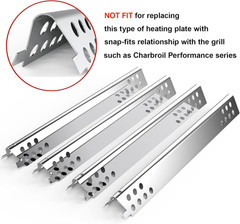 Adjustable Grill Heat Plate Shield for Gas Grill 11.75 to 21 Inch 5 Pack