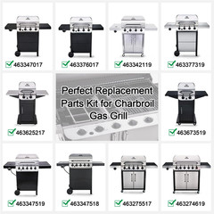 Grill Replacement Parts for Char-broil 2 Burner Crossover Tubes Heat Plates
