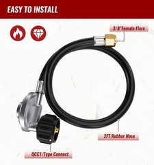 Hose and Regulator Kit for Weber Genesis Spirit Summit 300 400 600 Series