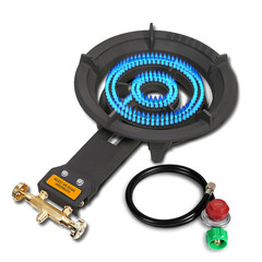 Concord Roadster Burner. 13 Cast Iron Single Propane Wok Burner. Dual