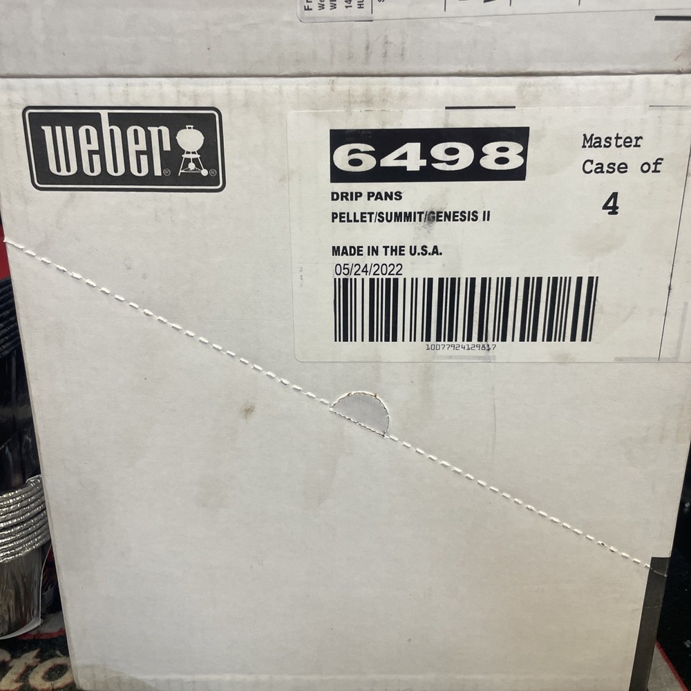 Weber 6498 Drip Pans Pellet/Summit/Genesis 2 case of 40