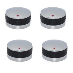 4xGas Grill Control Knobs Replacement Fits BBQ Gas Grills For Oven, Stove Round
