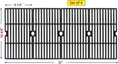 Cast Iron Cooking Grates For Kenmore Charbroil Dyna Glo Grill Replacement Set 4