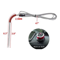 Professional Grade Meat Temperature Probe for for Weber Gas and Pellet Furnace