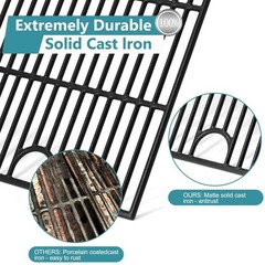 Replacement Grill Grates & Heat Plates for 5 & 4 Burner Grills – 17 Inch Parts