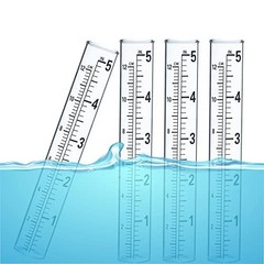 Glass Rain Gauge Tubes 4 Pcs 5 Inch
