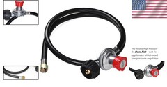 Adjustable Propane Regulator for Grill and Fryers – 5ft Hose/-