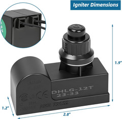 Grill Igniter Kit Replacement Parts – for Charbroil, Expert Grill, Dyna Glo, Ken