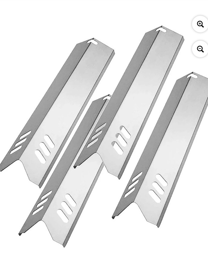 15” Stainless Steel Grill Heat Tent Plate Gas BBQ Part Replacement Pack of 4