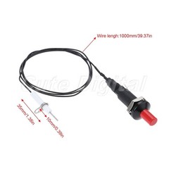 2Pcs x Piezo Spark Ignition Set 1m Wire 200℃ Resistance For Gas Camping Stove