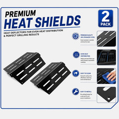 Heat Deflectors for Weber Genesis 300 Series Grills with Front Control Knob, Gen