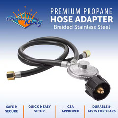 Hose and Regulator for Grills with Side Burner Type-1 Free Ship NEW