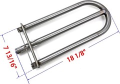 Parts DA110 (3-Pack) 18 1/8″ X 7 13/16″ Stainless Steel Burner Replacement for A