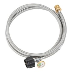 1Pc 6FT Propane Tank Hose Adapter 72 Inch with Gauge For Coleman Camp Stove