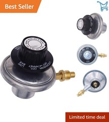 Propane Gas Regulator Zinc 1lb Adjustable Low-Pressure Relief Valve M12x1