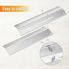 Universal BBQ Heat Tents – Stainless Steel Adjustable Flame Tamers, 4 Pack