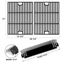With 5 Porcelain steel heat plates, 5 plates